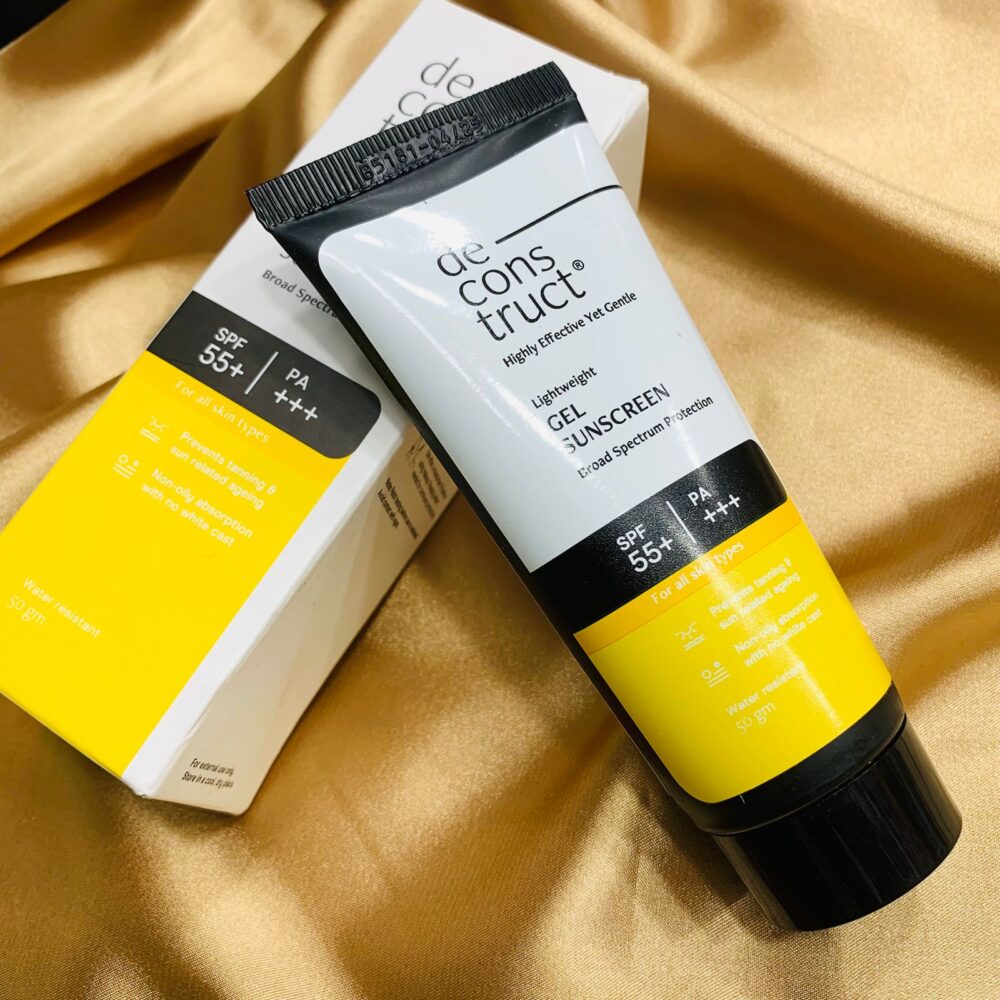 Deconstruct Lightweight Gel Water Resistant Sunscreen for Oily Skin SPF 55+ PA+++