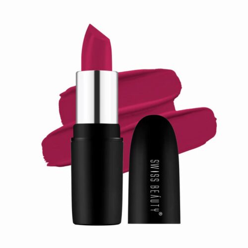Swiss Beauty Pure Matte Lipstick-Bold Wine- 228